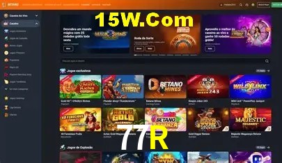 Slots com jackpots e giros grátis na 77R